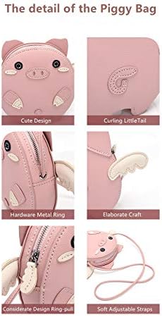 WowFun DIY Sewing Kit, DIY Crafts Lovely Piggy Leather Handbag Purse with All Accessories, Unique Birthday Gift for Girls Children Students Adults Teenagers (Pink) 6 41wtEvvD86L. AC