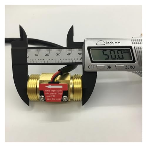 Débitmètre en laiton à filetage extérieur G3/4 avec capteur de débit d'eau précis - 3