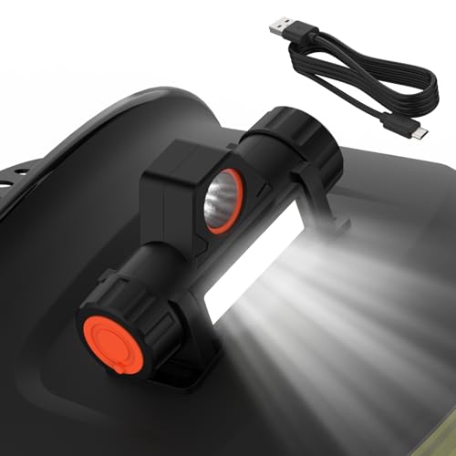 YESWELDER Rechargeable Welding Helmet Light - Magnetic & Adhesive Mount, 360° Rotatable, 2...