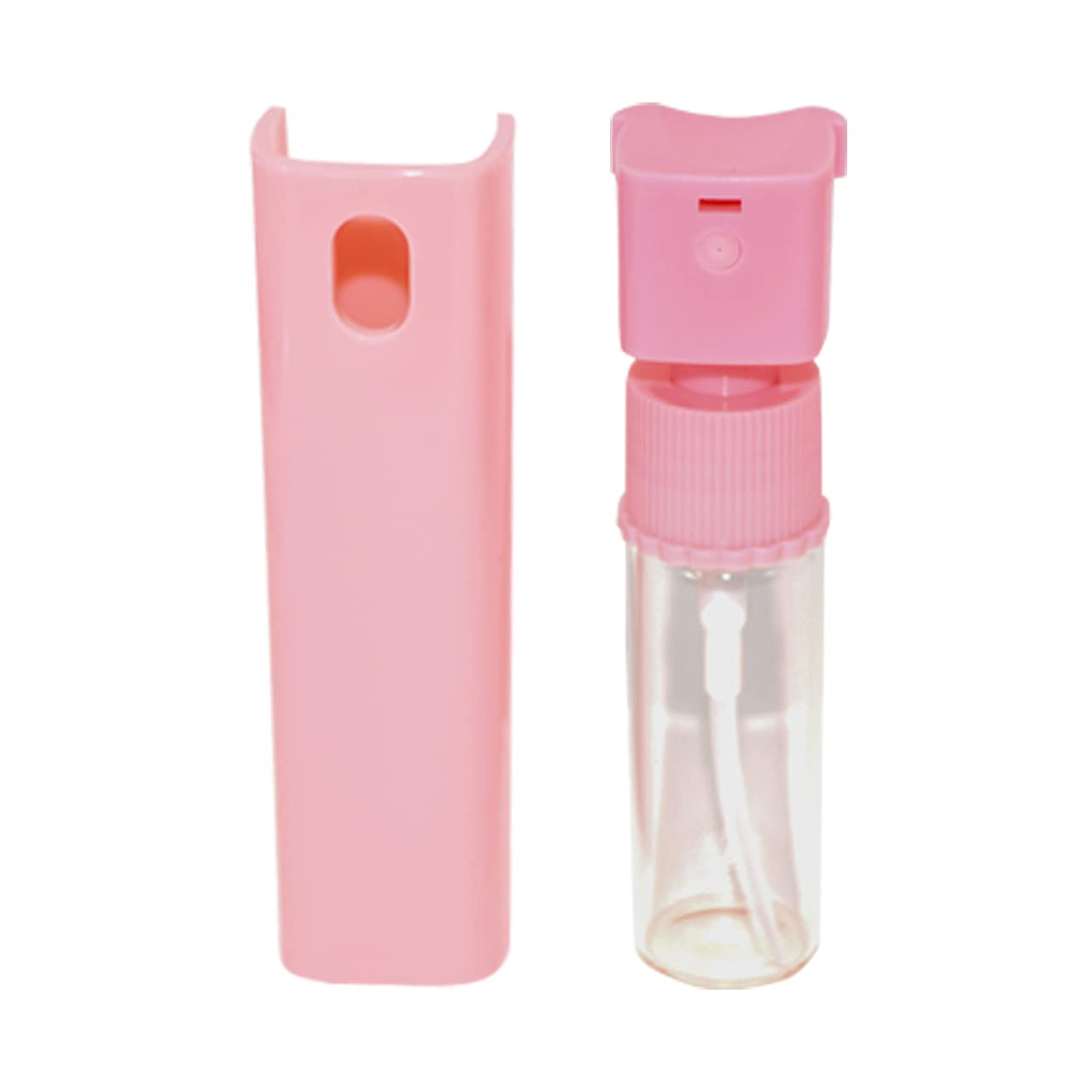 Hunky Dory 10ml Unique Empty Refillable Glossy Glass Bottle with Spray Pump and Cap for For DIY Perfume, Essential Oils, Blends, Rose Water (Pack of 1, Pink)-image-26