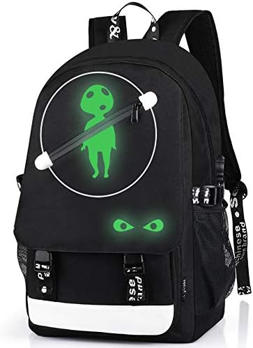FEWOFJ Anime Astronaut Backpack for Boys, School Bags Glow Bookbags for Teenagers