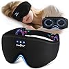MUSICOZY Sleep mask Headphones,100% Blackout 3D Zero Eye Pressure Bluetooth Sleep mask Breathable Eye mask with Bluetooth Headphones Sleep Headphones for Side Sleepers,with 14H Playtime&Bluetooth 5.4