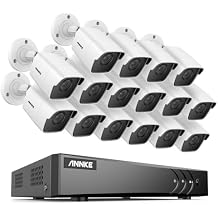 ANNKE 5MP 16CH Video DVR Surveillance System 16pcs Wired Outdoor 5MP CCTV Bullet Cameras, 3K Lite 16-Channel DVR for Home and Business 24/7 Recording, AI Motion Detection, IP67, NO Hard Drive Included