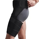Eniyou Cuisse Brace Support Respirant, Antidérapant, Ajustable...