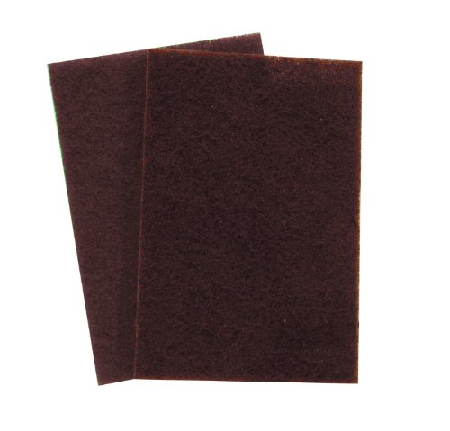 3M 7447 Scotch-Brite 9-Inch by 6-Inch by 1/2-Inch Scouring Pad, Maroon, 20-Pack