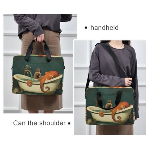 Bolso bandolera para laptop 15.6 pulgadas con asa y correa miniatura 2