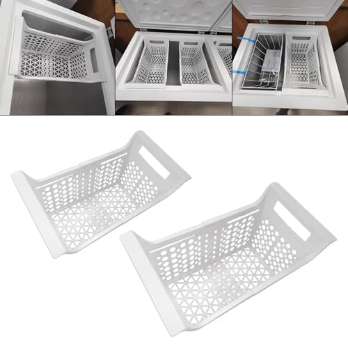 Image of Freezer Storage Basket Organizer Bin Expandable for Apartment Farmhouse Home