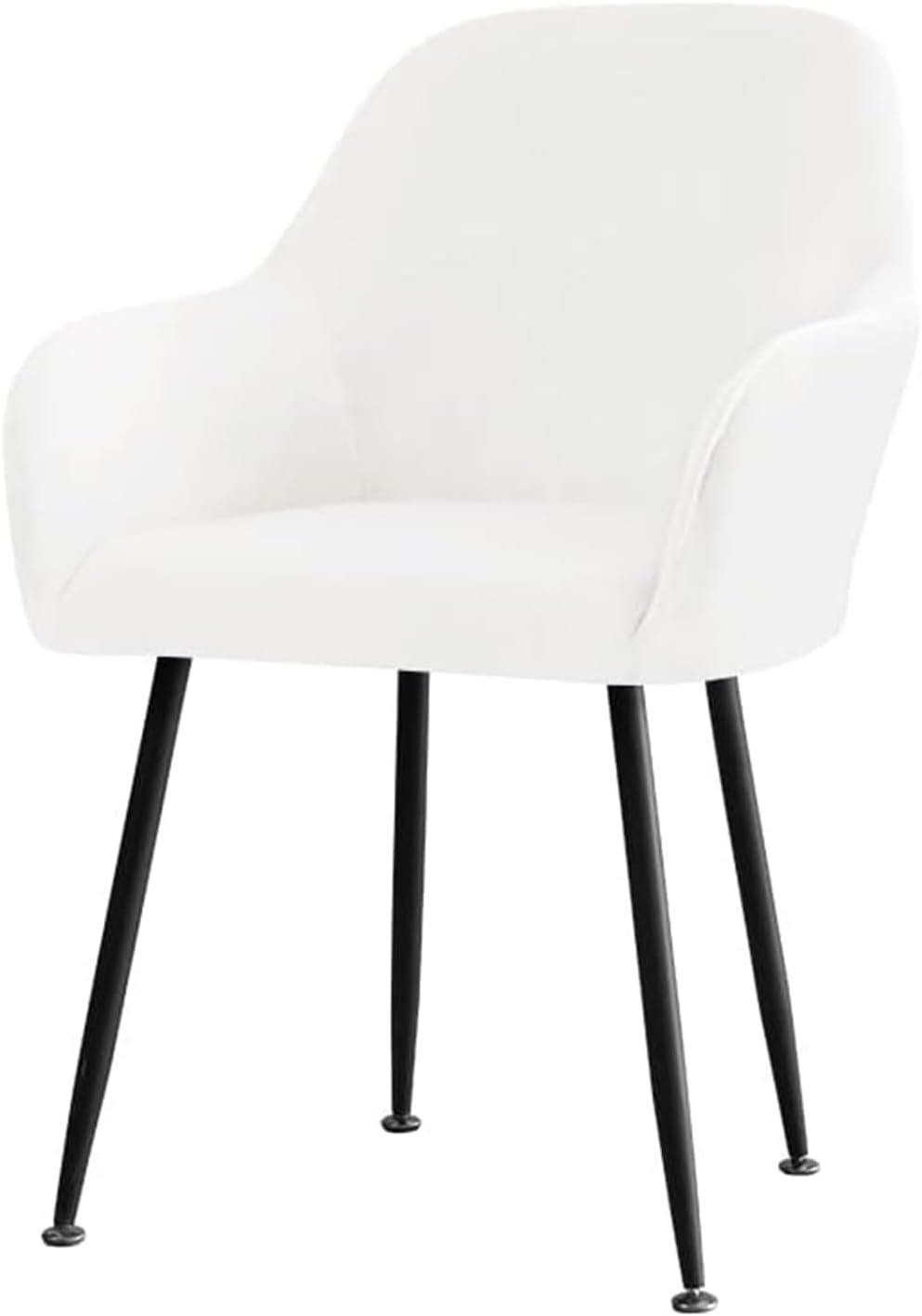 Velvet Chair Covers for Dining Chairs with Arms, Stretch Curved Back Accent Office Chair Slipcover, Set of 1/4/2/6 Dining Room Chair Covers Protector for Kitchen Bar Home (Color : Navy Blue, Size :