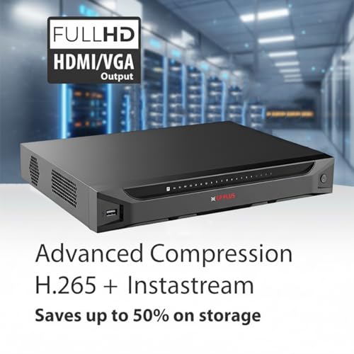 Image of CP Plus 16 Channel 4K NVR | H.265+ Compression | 4K Ultra HD Recording | 320 Mbps Bandwidth | HDMI /VGA Output | AI Functions | 20TB HDD Support | Remote Mobile App View [CP-UNR-4K2162-V3]