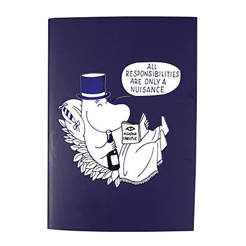 Papa Moomin A6 Notebook - Dark Blue