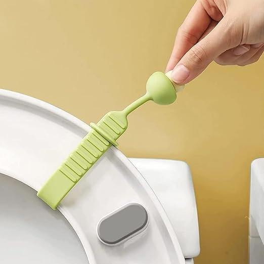 5-Pack Flexible Toilet Seat Lifter Handle β Hygienic Toilet Lid Lifter for Kids & Adults, Prevents Direct Contact with Toilet Seat, Foldable & Self-Adhesive Bathroom Accessories, Easy-Grip Design (10) 3
