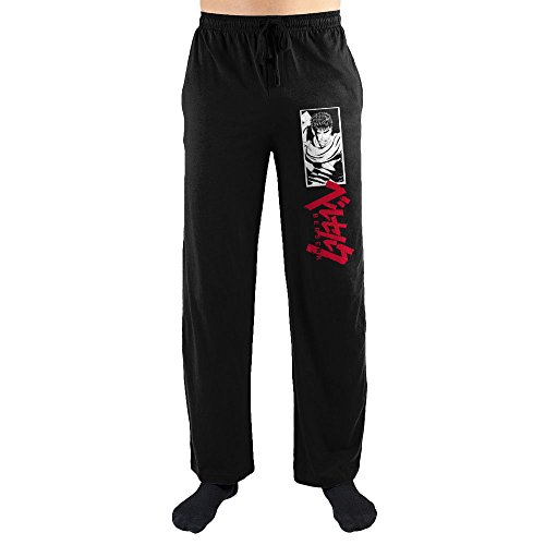 Crunchyroll Berserk Guts Anime Manga Logo Print Men s Loungewear Lounge PantsX-Large