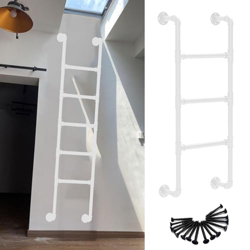 Escalera de emergencia de pared para evacuación en ventanas y acceso cómodo al ático 2