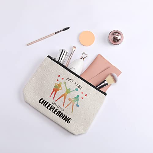 kdxpbpz Cheer Stuff Cheer Bag Cheerleader Gifts Cheerleading Accessories for Cheerleader Birthday Friendship Gifts for Her Female Friend Makeup Bag