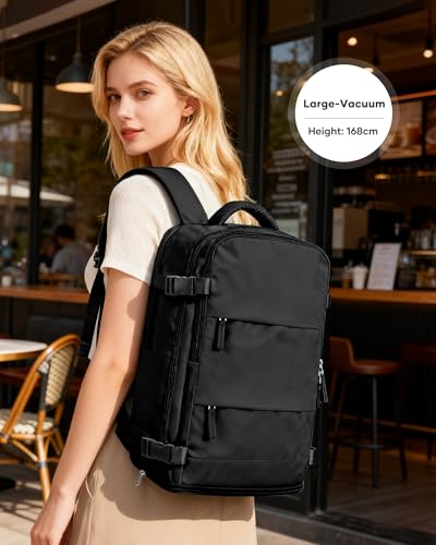 Image of coofay Vacuum Backpack Travel with Pump Vacpack Travel Backpack with Vacuum System Mochila de Viaje Compresion al Vacio Easyvacpack Airbag Backpacks for Traveling Carry on Luggage