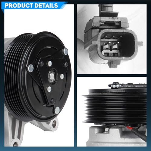 TadaMark A/C Compressor with Clutch Fits for Nissan Maxima 3.5L 2008-2014, for Murano 2009-2014, for Pathfinder 2013-2015, for Quest 2011-2015 3.5L 3.5 Air Conditioner Compressor by TadaAuto - Used condition - Image 3