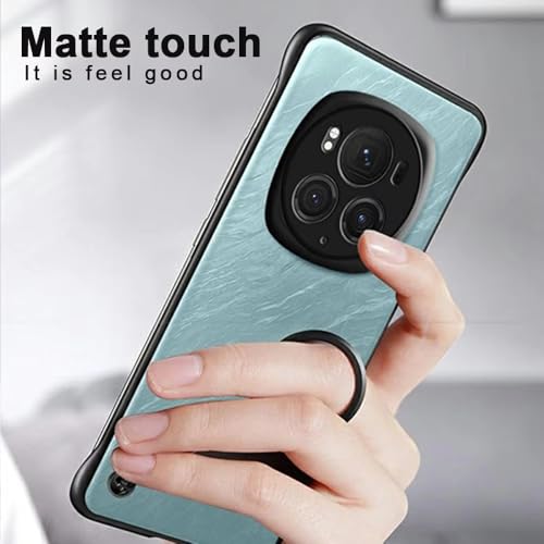 Image of REALCASE for Honor Magic 6 Pro 5G Back Cover Case | Stylish Frameless Matte Hard Back Skin | Soft TPU Shock Proof Bumper Back Cover Case for Honor Magic 6 Pro 5G (Black)