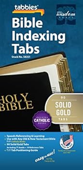 Misc. Bible Tabs - Solid Gold - Old: Classic Solid Gold Catholic Bible Tabs Book