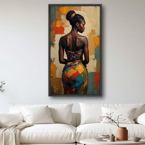 Tableau africain coloré pour habiller un mur vide - 4