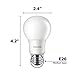 Philips LED Basic Frosted Non-Dimmable A19 Light Bulb - EyeComfort Technology - 450 Lumen – Soft White (2700K) - 6.5W=40W - E26 Base - Old Version- Indoor - 4-Pack