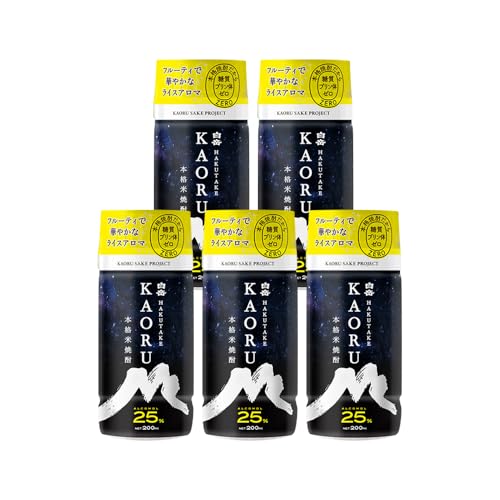 本格米焼酎 「 白岳KAORU 」 200ml 5本セット 合計1000ml 焼酎 米 米こうじ 25度 お酒 飲料 アルコール 国産 常温