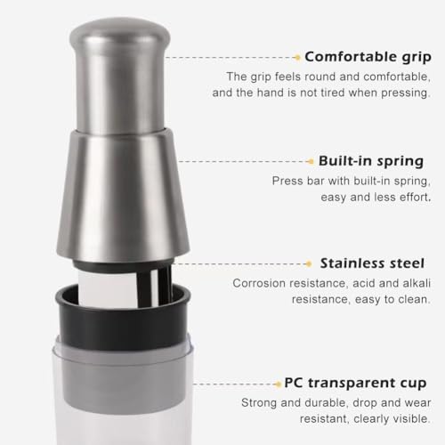 Puxing 22364729 Manual Pressed Chopper Hand Food Chopper Mini Dicer Food Chopper Multi-Functional Manual Garlic Press Stainless Steel Hand Food Chopper Garlic Press thumb #3