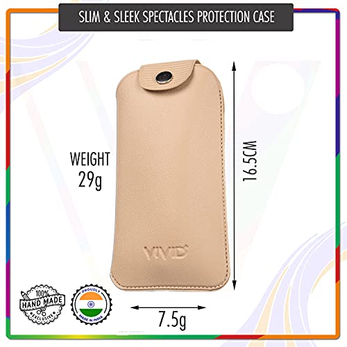 Image of Unisex Specs Self Button Eyewear Dabbi Artificial Leather Soft Case Cover