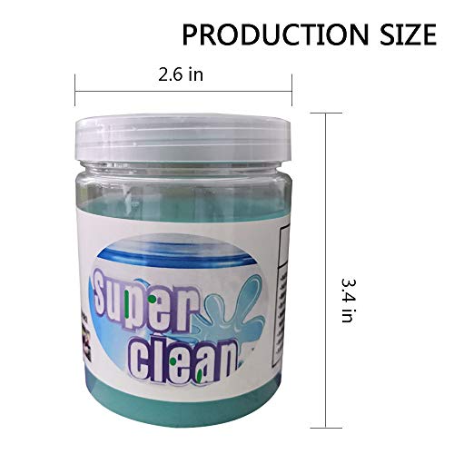 Dust Cleaning Gel,Super Clean Degreaser 2 Pack Keyboard Ceaner Universal Reusable Magic Dust Cleaning Mud for PC Tablet Laptop Keyboard Automobile Vents Printers Fan Parts. - Thumbnail 3