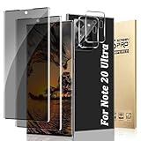 2+2 Pack For Galaxy Note 20 Ultra Screen Protector with Camera Lens Protector, 3D Full Coverage, 9H Tempered Glass, Scratch Resistant, Touch Sensitive,Bubble-Free, Easy Installation (6.9 Inch)