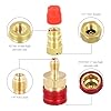 Gudalea R1234yf to R134a Adapter, R1234yf Quick Couplers Kit, High/Low Side R1234yf to R134a Adapters for AC Charging R-1234yf Refrigerant Air Conditioning System Hose Fitting #4
