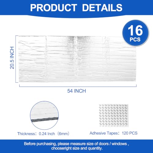 16P Garage Door Insulation Kit Panels,20.5"×54"-Reflective Insulation Sheet by BLACKHORSE-RACING - Used condition - Image 2