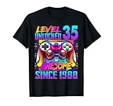 Photo Gallery livello 35 sbloccato impressionante dal 1988 35 ° compleanno gaming maglietta Photo Gallery livello 35 sbloccato impressionante dal 1988 35 ° compleanno gaming maglietta