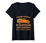 Photo Gallery farm fresh pumpkins pumpkins pumpkin patch, per favore, autunno maglietta con collo a v Photo Gallery farm fresh pumpkins pumpkins pumpkin patch, per favore, autunno maglietta con collo a v