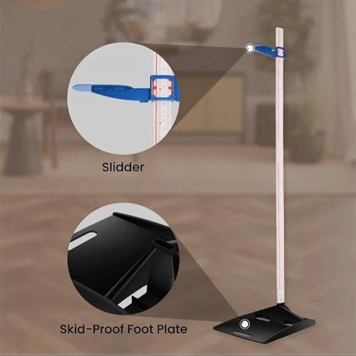 Image of Height Measuring Scale Stadiometer For Adults and Children | 210cm Range | Accurate Readings | Portable and Light Weight | Unbreakable Base for Height Measurement | Premium Height Gauge