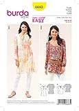 Burda Schnittmuster Burda 6683 Schnittmuster Tunika Bluse (Damen, Gr. 36-48)