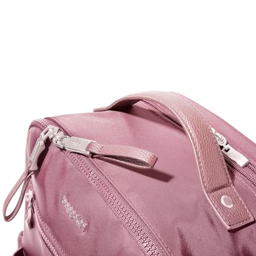 Image of Baggallini Tribeca Expandable Laptop Backpack, Mauve Twill