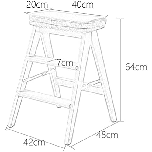 Taburete de 3 escalones para alcanzar armarios altos escalera DASHADAO m 5