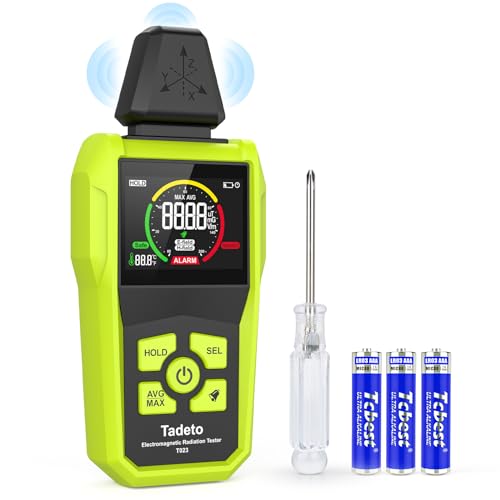 Medidor EMF,Tadeto Detector de Radiación de Campos Electromagnéticos,de Mano con Pantalla de 3...