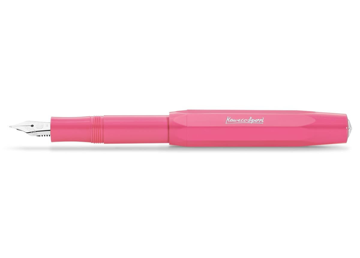 Kaweco SKYLINE SPORT Fountain Pen Pink I Premium Reservoir Pen for Ink Cartridges 13 cm I Nib: BB (Extra Broad) โ image 1