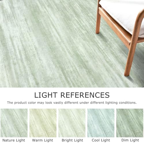 KOZYFLY Modern Abstract Hallway Runner Rug, 2x8 Kitchen Rugs Non-Slip Washable Soft Striped Runner Rugs, Print Distressed Green Carpet Runner for Entryway Bathroom Laundry Room Foyer