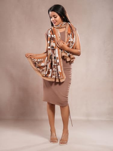 Image of Viscose Scarf for Women | Lightweight & Long | Stole for Women - Stylish Design | Neck Scarf, Hair Scarf, & Head Scarf for Women & Girls | All Season Accessory