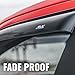 Auto Ventshade [AVS] Outside Mount Rain Guards For 1988 - 1999 Chevrolet/GMC C/K1500/2500/3500, STANDARD CAB ONLY; 1992 - 1994 Blazer; 1995 - 1999 Tahoe | Window Vent Visors, 2 pcs. - Smoke | 92099