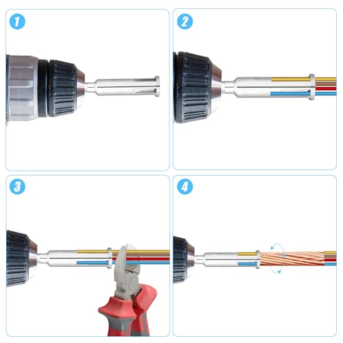 3 ferramentas de torção de arame, ferramenta de decapagem de fios sem descascamento e conector de fi