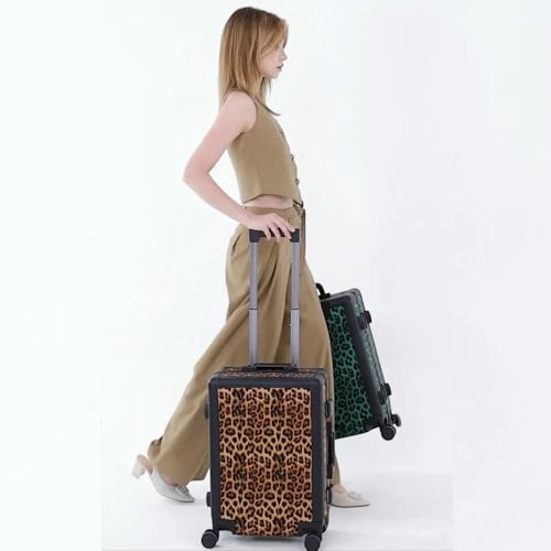 VH&GRED Fashionable & Durable Leather Carry On Luggage - Lightweight Suitcases with Wheels for Women, TSA Lock, Water-Resistant & Elegant Design, Perfect as Checked Luggage or Overseas Travel2