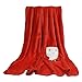 Manta de forro polar para bebé con Papá Noel y cálido de peluche para niño, suave al tacto de terciopelo de coral, para otoño, con cama o sofá, para bebé o mujer