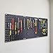 PROSPACE P0012 Matte Black Acrylic Pegboard Wall Organizer,12