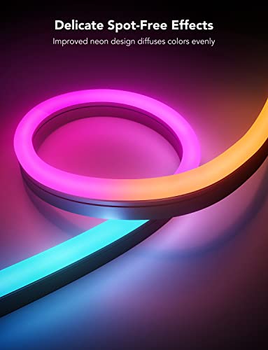 Image of Govee Outdoor Neon Rope Lights, 65.6ft RGBIC IP67 Waterproof Outdoor Decorations with 64 Scene Modes, Music Sync, Flexible LED Lights, Neon Lights Work with Alexa, Google Assistant