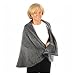Granny Jo Products – Warm Fleece Cape – Warm Fleece – Fleece with Pockets (Grey L/XL)