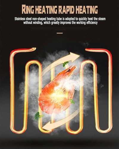 Electric Steamed Buns Maker, 4-Hole Commercial Steamer, Adjustable Temperature 30-110℃, Dry Boiling Alarm, Perfect for Home & Restaurant Use, Fast Cooking Appliance