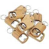 Healeved 10 Stück Holz Flaschenöffner Schlüsselanhänger Leichter Party...